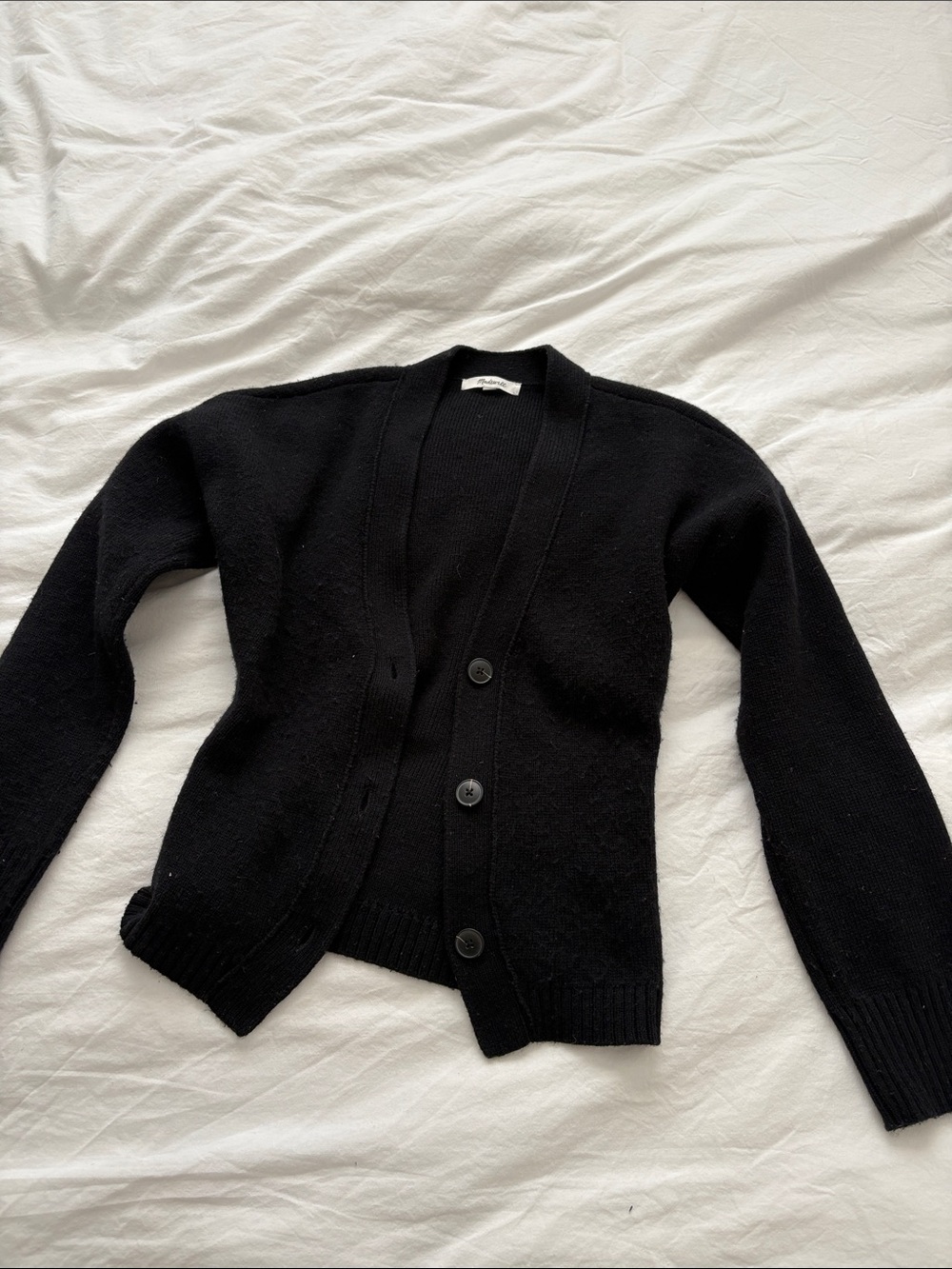 Madewell Black Button Cardigan